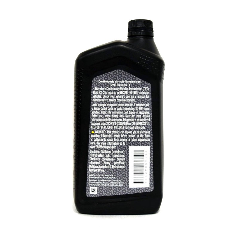 Nissan Genuine OEM CVT-3 Transmission Fluid 999MP-NS300P (5 Quarts)