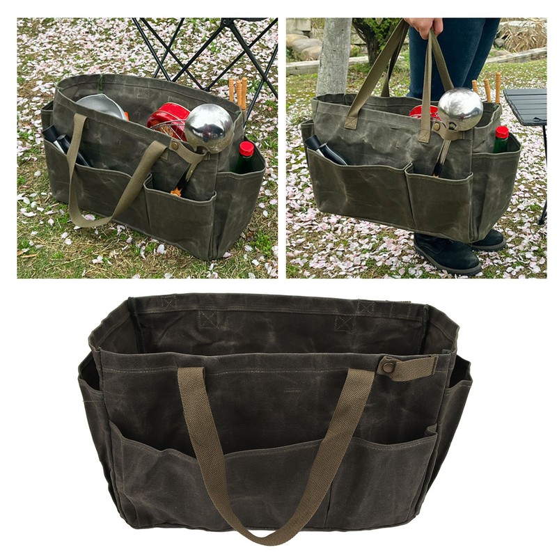 Canvas Pot Bag Waterproof Wearproof Large Capacity Comfortable Grip Canvas