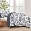 Drucon Black Farmhouse Quilt Set King Size, Toile Rustic Bedspreads,
