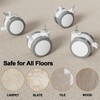 JOY worker Lockable Stem Caster Wheels Set of 4, Metric