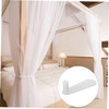 Hohopeti 4pcs Bed Net Rod Foot Presser Brackets Practical Nonskid