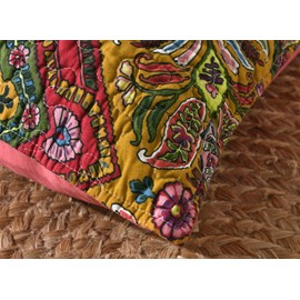 Tache 2 Piece Hanging Gardens Red Floral Cushion Covers 18 X 18