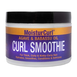 MOISTURCURL Curl Smoothie Cream – 8.5oz | Defining, De-Frizzing & Hydrating Coily & Thick Curly Hair | Vegan & Cruelty-Free Moisturizer for Shine, Softness & Beautiful Curls