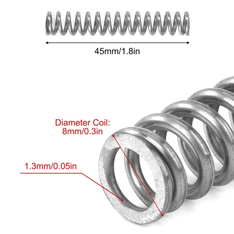 GUNGY Compression Spring Stainless Steel Spring Compression Springs 45 mm