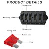 Yourkar 6 Way Blade Fuse Block Box Holder, 6 Circuit
