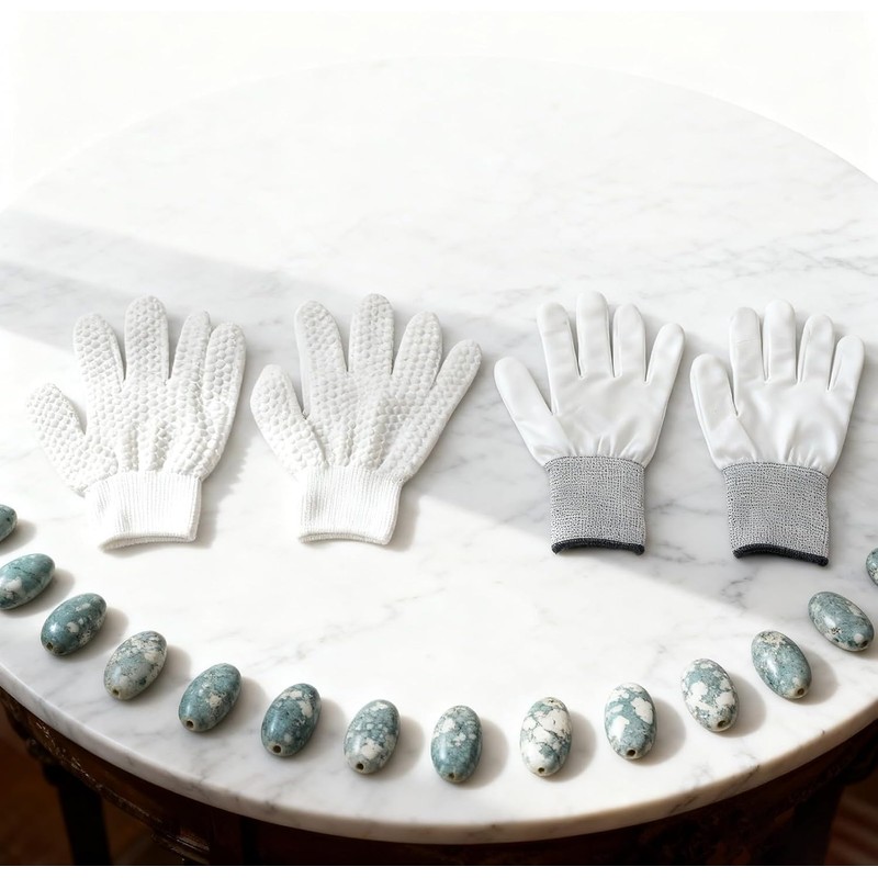 Guantes de baño exfoliantes blancos reversibles para limpieza profunda corporal