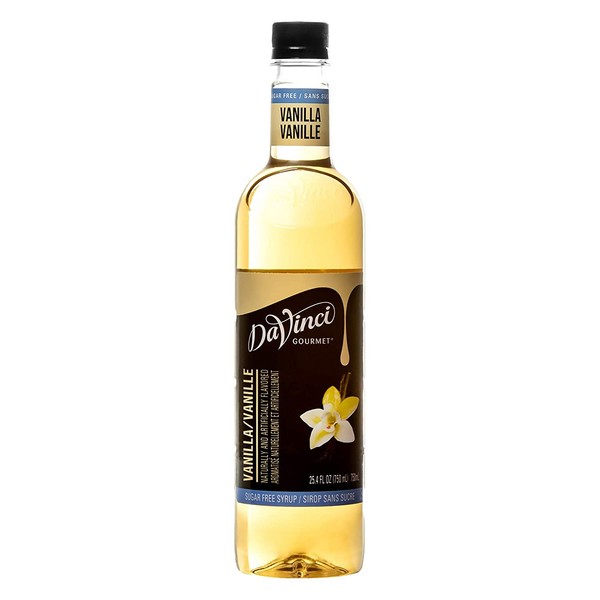 DaVinci Gourmet Sugar-Free Syrup, Vanilla, 25.5 Ounce Bottle (Pack of 4)