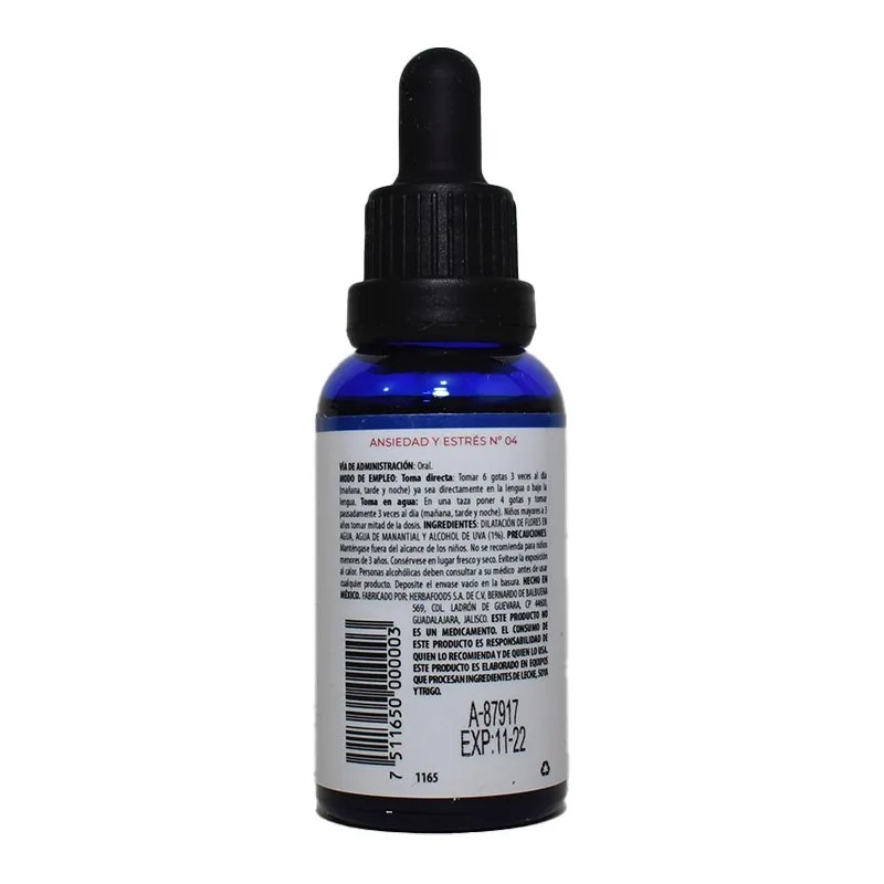Flores De Bach 30 Ml Ansiedad Y Estres Relaja Antes