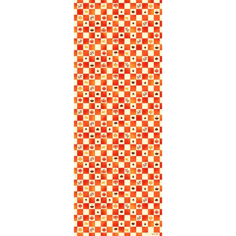 Hamamonyo Tenugui, Autumn Checkered