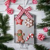 Set of Christmas Tree Pendants, Christmas Tree Pendants, Gingerbread Ornaments,