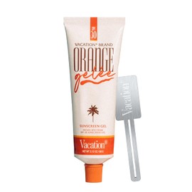 Vacation Orange Gelée SPF 30 Gel & Tube Key Bundle, Hydrating Balm-to-Oil Sunscreen, Mineral-Oil Free, Water-Resistant, Travel Size