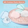 Smlpuame Pacifier Case,3 Pack BPA Free Pacifier Holder Case,Transparent Container