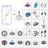 CARGEN 30 Sheets Yoga Temporary Tattoo Set Lycoris Radiata Shabby