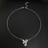 Andiyace Bohemian Butterfly Pendant Necklace Silver Butterfly Necklace 3D Butterfly