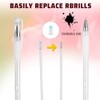 Eyebrow Mapping Kit, 4Pcs Eyebrow Microblading Marker Pens with 4
