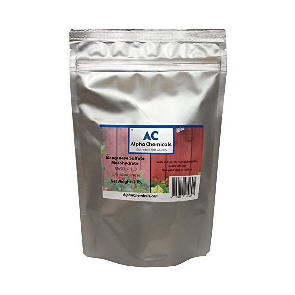 Manganese Sulfate Monohydrate - 32% Mn - 1 Pound