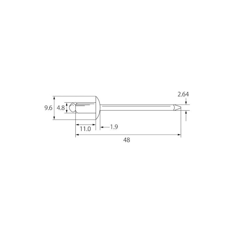Shrimp NSA64EB Blind Rivets 150pcs