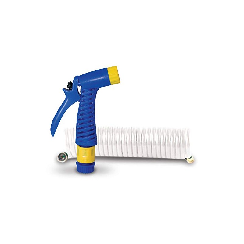 SeaSense 1/2-Inch x 15-Foot Coiled Hose with Nozzle