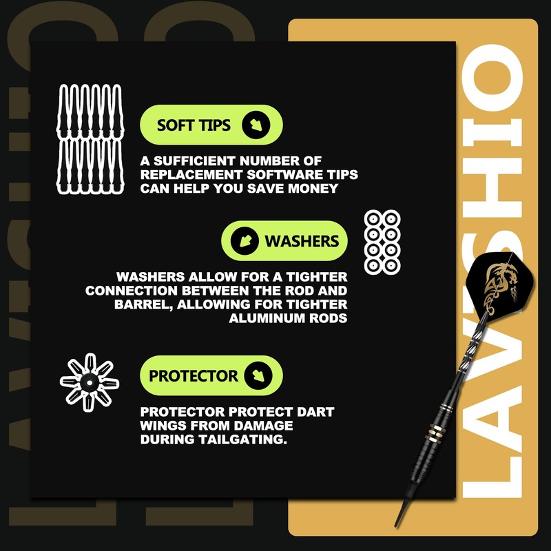 Lavishio Soft Tip Darts Set - Soft Tip Darts for