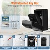 HUANLANG Key Lock Box Wall Mount,Outdoor Combination Lock Box with
