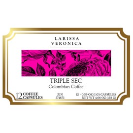 Triple Sec Colombian Coffee (Single Serve K-Cup Pods) (Gourmet, Naturally Flavored, Whole Coffee Beans) (12 pods, ZIN: 574875)
