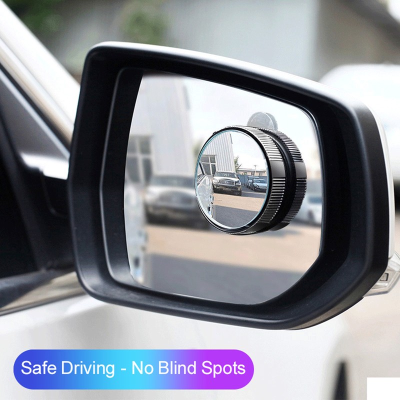 Blind Spot Mirrors 2pcs Frameless Convex Rear View Mirrors 360