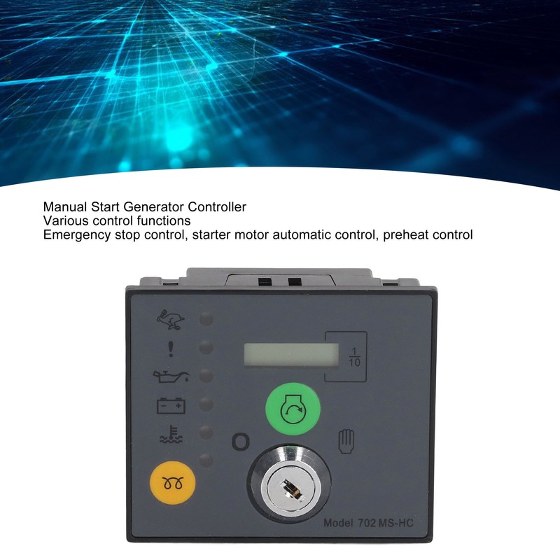 Manual Start Generator Controller Automatic Control Module 8~35V Genset Key