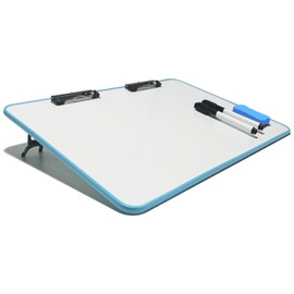 AWELUX Slant Board for Writing 18" x 12" Magnetic Dry Erase White Board Workstation, 10-15° Adjustable Working Surface for Optimal Writing and Reading, Slant Board for Students & Teachers (Blue)