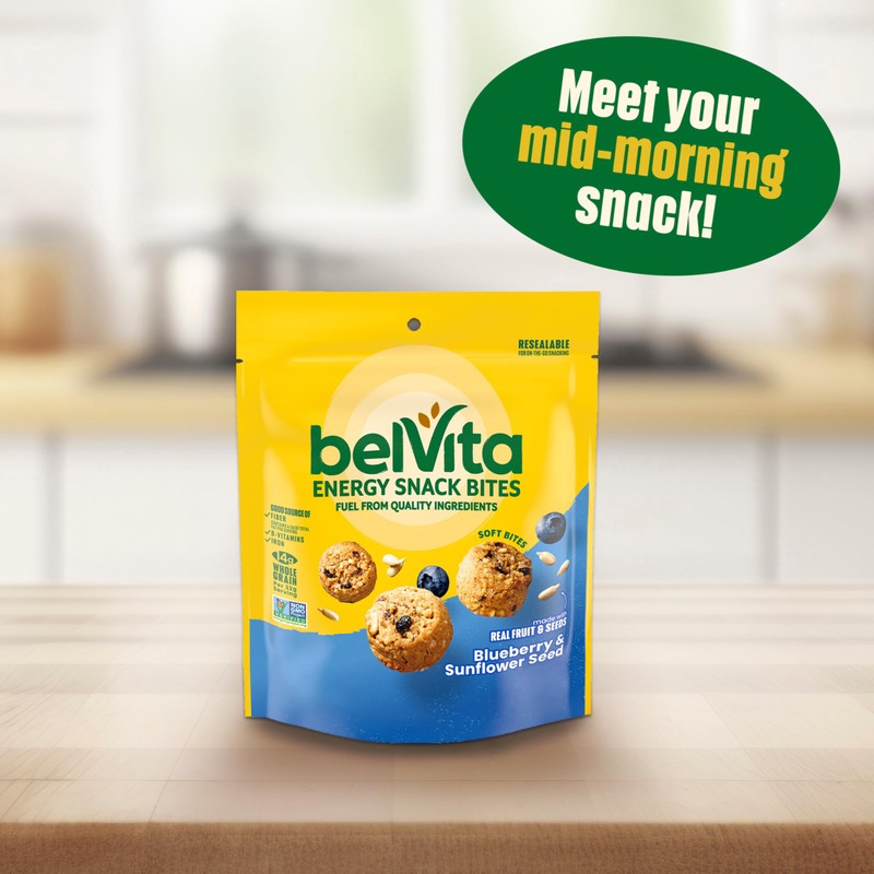 belVita Energy Snack Bites, Blueberry and Sunflower Seed, 5 oz