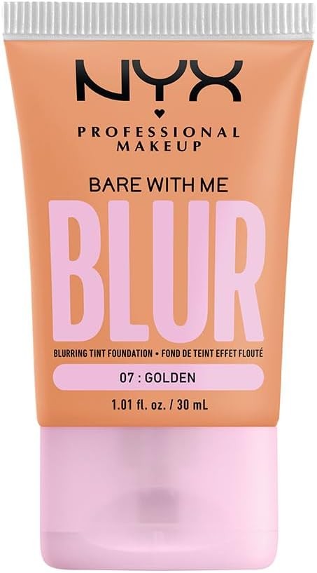 NYX Professional Makeup, Bare With Me Tint Blur, Base Rostro, Golden
