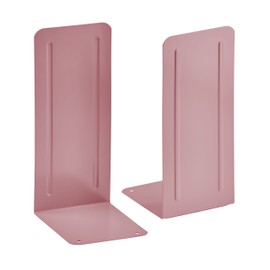Acrimet Jumbo Premium Metal Bookends 9" (Heavy Duty) (Pink Color) (1 Pair)
