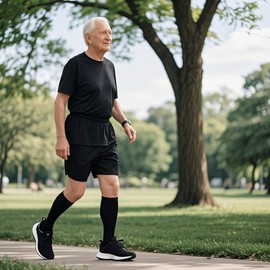 Hi Clasmix 5 Pairs Copper Compression Socks for Men & Women 20-30 mmHg Graduated Compression Stockings for Sports Running Flight Travel Pregnancy(Black, L/XL)