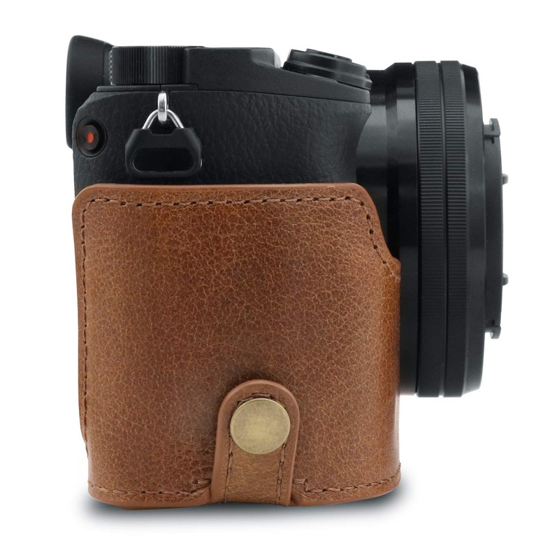 MegaGear MG1642 EVER READY BROWN GENUINE LEATHER CAMERA CASE COVER