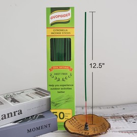 Citronella Incense Sticks/Made with Natural Plant Based Ingredients/Citronella Oil/Lemongrass Oil/Rosemary Oil/Sticks 50 Pieces per Box