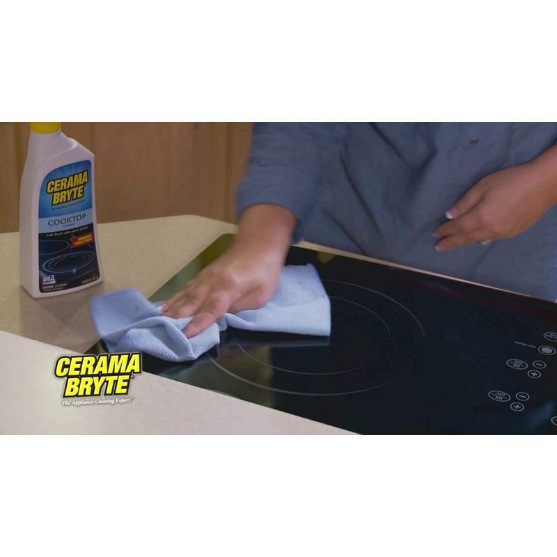 Cerama Bryte Complete Cooktop Cleaning Kit, 10 Cleaner Pads, 1
