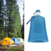 500ml Portable Foldable Water Bottles Collapsible Silicone Water Pouch for