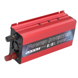Car DC to AC Power Inverter, 2000W 12V DC to 110V AC Power Inverter Pure Sine Inverter for Multipurpose Charging (110V)