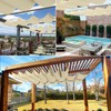 COARBOR 7'Wx4'L Pergola Shade Cover Retractable Shade Awning Slide Flexible