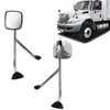 Black Hood Mirror Assembly for International Durastar 4300 Truck Driver