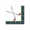 Caspari Golfing Paper Cocktail Napkins - 20 Per Package