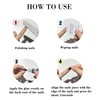 IMRAIN Blue Press on Toenails Short Square Fake Toe Nails
