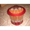 Decorative 10 L Oval Plastic Step Trash Can 13" Tall,
