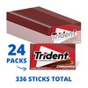 Trident Cinnamon Sugar-Free Chewing Gum, 24 Packs of 14 Pieces