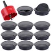 ASelected 10Pcs Desk Grommet 60Mm Metal Hole Saw, 60Mm Round