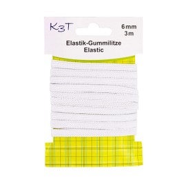 K3T Fascia elastica, bianca, 6 mm x 3 m