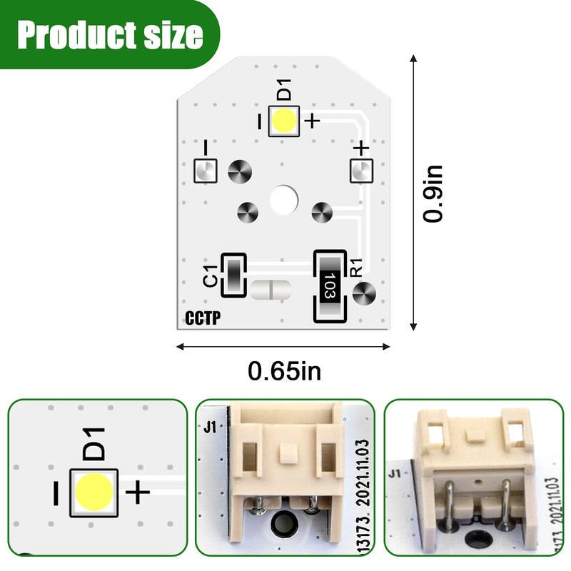 WR55X11132 LED Refrigerator Light Bulb for GE Refrigerator Light Bulb