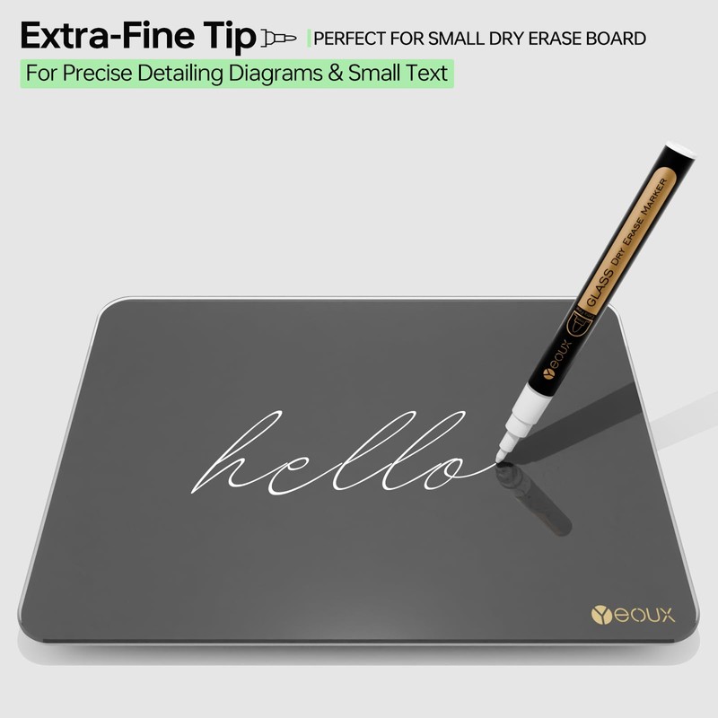 YEOUX Dry Erase Markers for Glass Board, 4 Pack (White)