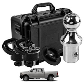 YzusGomumu 60618 Gooseneck Hitch Ball Puck System Gooseneck Hitch Kit with Box 30K 2-5/16-In Ball Compatible with 2013-2023 Ram 2500 3500