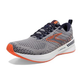 Brooks Levitate GTS 5 Men's Supportive Running Shoe - Grey/Peacoat/Flame - 7
