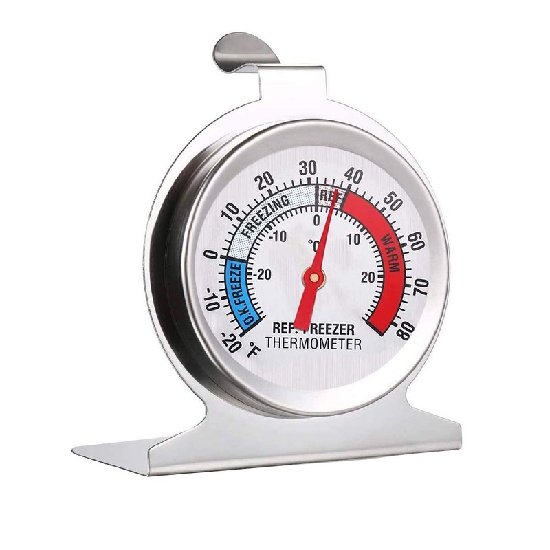 4-Pack Freezer Refrigerator Thermometer, Large Dial Fridge Thermometer Cooler Thermometer